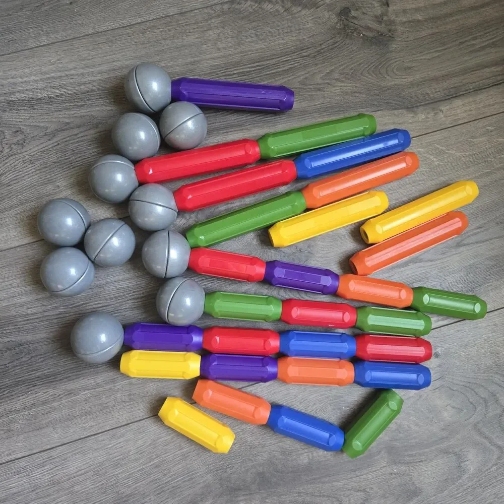 SmartMax Toy Lot 40 Pcs Large STEM Building Rods Bars and Connection Spheres